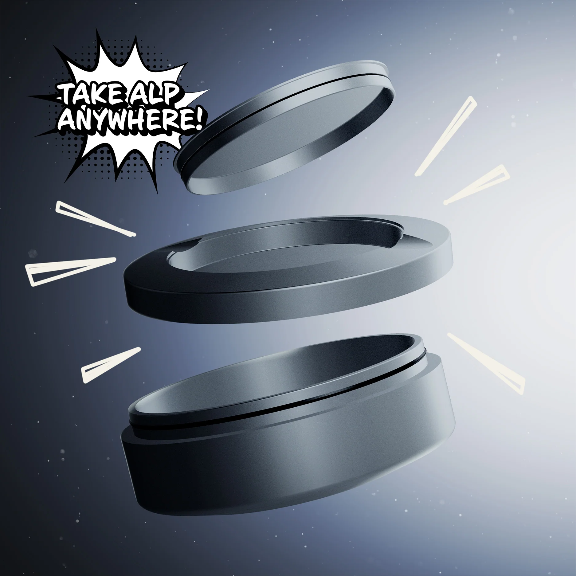 Metal Travel Tin Gunmetal